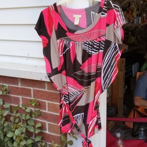 Flattering brightly colored shirt